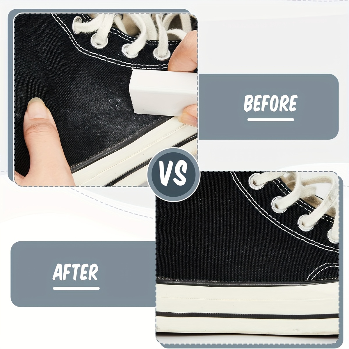 Sneaker Care Pack - Sepatu pembersih kanvas Sneakers 4pcs-Pack bercahaya,