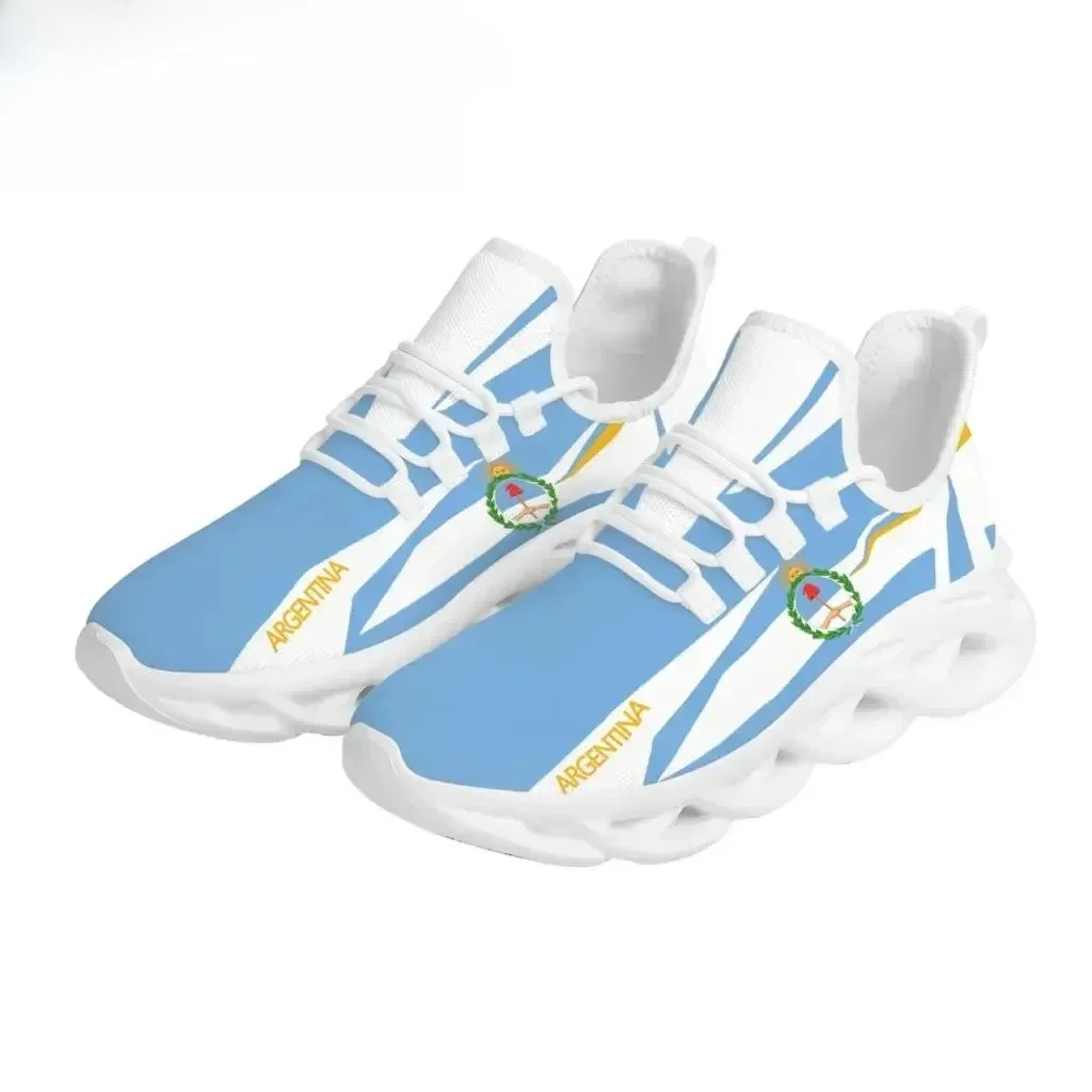 Sneaker Career - Sepatu Kasual Desain Bendera Argentina, Motif